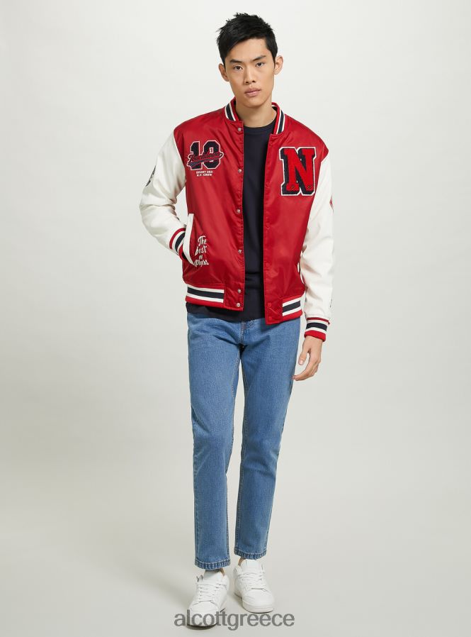 είδη ένδυσης Alcott μπουφάν varsity bomber με patch ry1 royale σκοτεινό άνδρες RRJDJ4864 - Image 6