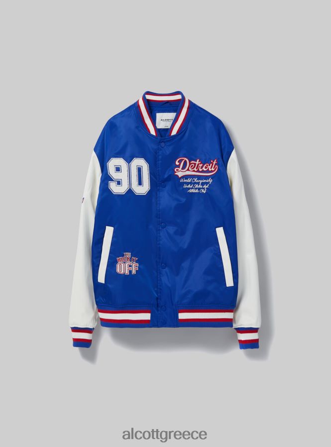 είδη ένδυσης Alcott μπουφάν varsity bomber με patch ry1 royale σκοτεινό άνδρες RRJDJ4863 - Image 6