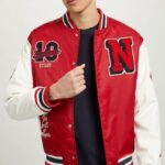 είδη ένδυσης Alcott μπουφάν varsity bomber με patch ry1 royale σκοτεινό άνδρες RRJDJ4864