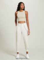 είδη ένδυσης Alcott παντελόνι με αλυσίδα από λινό μείγμα bk1 μαύρο γυναίκες RRJDJ4419 - Image 2