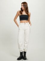 είδη ένδυσης Alcott παντελόνι jogger με αλυσίδα bk1 μαύρο γυναίκες RRJDJ415 - Image 2