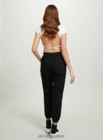 είδη ένδυσης Alcott παντελόνι jogger με αλυσίδα bk1 μαύρο γυναίκες RRJDJ440 - Image 5