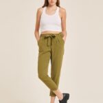 είδη ένδυσης Alcott παντελόνι jogger με ζώνη άσπρο γυναίκες RRJDJ4313