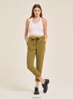 είδη ένδυσης Alcott παντελόνι jogger με ζώνη άσπρο γυναίκες RRJDJ4313