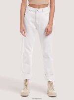 είδη ένδυσης Alcott παντελόνι twill σε ίσια εφαρμογή wh1 υπόλευκο γυναίκες RRJDJ4310