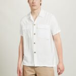 είδη ένδυσης Alcott πουκάμισο twill με μεγάλες τσέπες wh1 υπόλευκο άνδρες RRJDJ4623