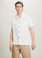 είδη ένδυσης Alcott πουκάμισο twill με μεγάλες τσέπες wh1 υπόλευκο άνδρες RRJDJ4623