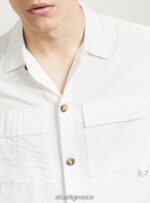 είδη ένδυσης Alcott πουκάμισο twill με μεγάλες τσέπες wh1 υπόλευκο άνδρες RRJDJ4623 - Image 4