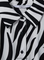 είδη ένδυσης Alcott σατέν πουκάμισο με animal print ζέβρα γυναίκες RRJDJ465 - Image 7