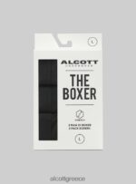 είδη ένδυσης Alcott σετ 3 ζευγαριών βαμβακερό μποξεράκι bk1/mgy2/mgy1 άνδρες RRJDJ4726 - Image 2