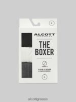 είδη ένδυσης Alcott σετ 3 ζευγαριών βαμβακερό μποξεράκι bk1/mgy2/mgy1 άνδρες RRJDJ4776 - Image 3