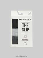 είδη ένδυσης Alcott σετ από 3 ζευγάρια βαμβακερά σλιπ bk1/mgy2/mgy1 άνδρες RRJDJ41115 - Image 2