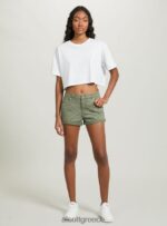 είδη ένδυσης Alcott σορτς twill stretch με στροφές bk1 μαύρο γυναίκες RRJDJ4204 - Image 3