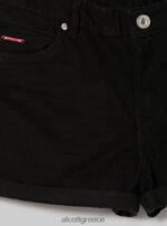 είδη ένδυσης Alcott σορτς twill stretch με στροφές bk1 μαύρο γυναίκες RRJDJ4404 - Image 7