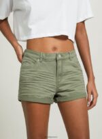 είδη ένδυσης Alcott σορτς twill stretch με στροφές bk1 μαύρο γυναίκες RRJDJ4204