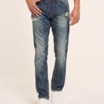 είδη ένδυσης Alcott τζιν slim fit γαλανός άνδρες RRJDJ4806