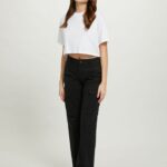 είδη ένδυσης Alcott φορτίο pantalone σε twill bk1 μαύρο γυναίκες RRJDJ497