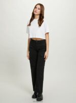 είδη ένδυσης Alcott φορτίο pantalone σε twill bk1 μαύρο γυναίκες RRJDJ497