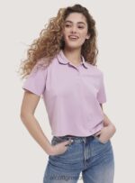 είδη ένδυσης Alcott crop fit μπλουζάκι πόλο άσπρο γυναίκες RRJDJ4306 - Image 2