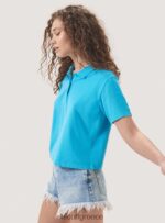 είδη ένδυσης Alcott crop fit μπλουζάκι πόλο άσπρο γυναίκες RRJDJ4320 - Image 4