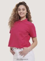 είδη ένδυσης Alcott crop fit μπλουζάκι πόλο άσπρο γυναίκες RRJDJ4450 - Image 4