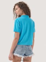 είδη ένδυσης Alcott crop fit μπλουζάκι πόλο άσπρο γυναίκες RRJDJ4320 - Image 5