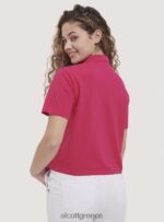 είδη ένδυσης Alcott crop fit μπλουζάκι πόλο άσπρο γυναίκες RRJDJ4450 - Image 5