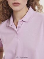 είδη ένδυσης Alcott crop fit μπλουζάκι πόλο άσπρο γυναίκες RRJDJ4306 - Image 6