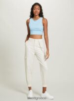 είδη ένδυσης Alcott crop top με κορδόνια wh2 λευκό γυναίκες RRJDJ4275 - Image 3