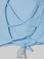 είδη ένδυσης Alcott crop top με κορδόνια wh2 λευκό γυναίκες RRJDJ4275 - Image 7
