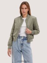 είδη ένδυσης Alcott cropped bomber jacket με ανακυκλωμένη επένδυση bk1 μαύρο γυναίκες RRJDJ4408 - Image 2