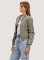 είδη ένδυσης Alcott cropped bomber jacket με ανακυκλωμένη επένδυση bk1 μαύρο γυναίκες RRJDJ4408 - Image 3