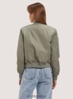 είδη ένδυσης Alcott cropped bomber jacket με ανακυκλωμένη επένδυση bk1 μαύρο γυναίκες RRJDJ4408 - Image 4