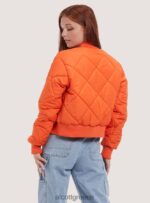 είδη ένδυσης Alcott cropped bomber jacket με ανακυκλωμένη επένδυση br2 καφέ μέτριο γυναίκες RRJDJ4221 - Image 5
