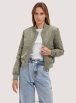είδη ένδυσης Alcott cropped bomber jacket με ανακυκλωμένη επένδυση bk1 μαύρο γυναίκες RRJDJ4408