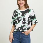 είδη ένδυσης Alcott cropped μπλουζάκι badtz-maru wh3 λευκό γυναίκες RRJDJ4415