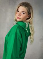 είδη ένδυσης Alcott cropped φούτερ με κουκούλα που εφαρμόζει άνετα bk1 μαύρο γυναίκες RRJDJ4499 - Image 4