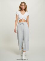 είδη ένδυσης Alcott cropped fleece κολάν με ελαστική ζώνη στη μέση bk1 μαύρο γυναίκες RRJDJ4232 - Image 2