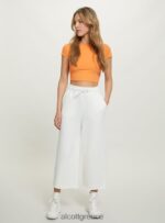 είδη ένδυσης Alcott cropped fleece κολάν με ελαστική ζώνη στη μέση bk1 μαύρο γυναίκες RRJDJ4207 - Image 3