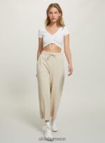 είδη ένδυσης Alcott cropped fleece κολάν με ελαστική ζώνη στη μέση bk1 μαύρο γυναίκες RRJDJ4403 - Image 3