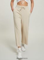 είδη ένδυσης Alcott cropped fleece κολάν με ελαστική ζώνη στη μέση bk1 μαύρο γυναίκες RRJDJ4403 - Image 4