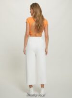 είδη ένδυσης Alcott cropped fleece κολάν με ελαστική ζώνη στη μέση bk1 μαύρο γυναίκες RRJDJ4207 - Image 5