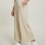 είδη ένδυσης Alcott cropped fleece κολάν με ελαστική ζώνη στη μέση bk1 μαύρο γυναίκες RRJDJ4403