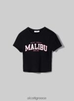 είδη ένδυσης Alcott cropped t-shirt με κολεγιακή στάμπα wh2 λευκό γυναίκες RRJDJ4372 - Image 6