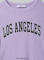 είδη ένδυσης Alcott cropped t-shirt με κολεγιακή στάμπα wh2 λευκό γυναίκες RRJDJ4410 - Image 7