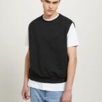 είδη ένδυσης Alcott felpa gilet boxy fit bk1 μαύρο άνδρες RRJDJ4644