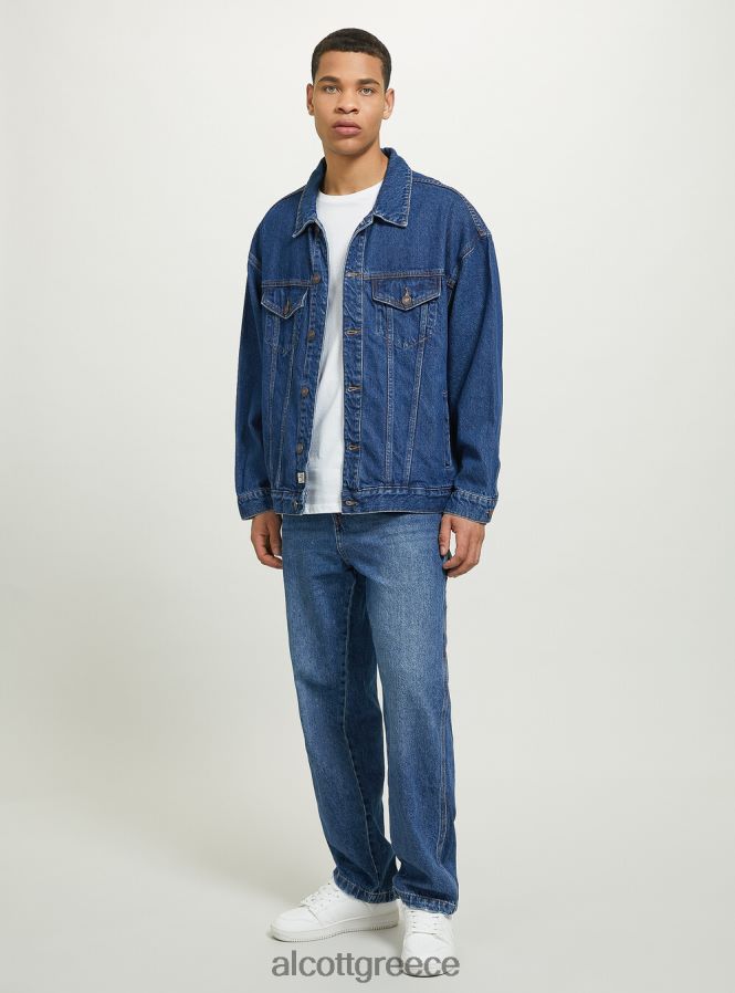 είδη ένδυσης Alcott giubbotto σε τζιν oversize d001 βαθύ μπλε άνδρες RRJDJ4653 - Image 3