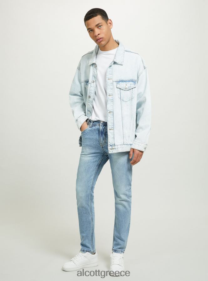 είδη ένδυσης Alcott giubbotto σε τζιν oversize d001 βαθύ μπλε άνδρες RRJDJ4650 - Image 4