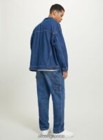 είδη ένδυσης Alcott giubbotto σε τζιν oversize d001 βαθύ μπλε άνδρες RRJDJ4653 - Image 5
