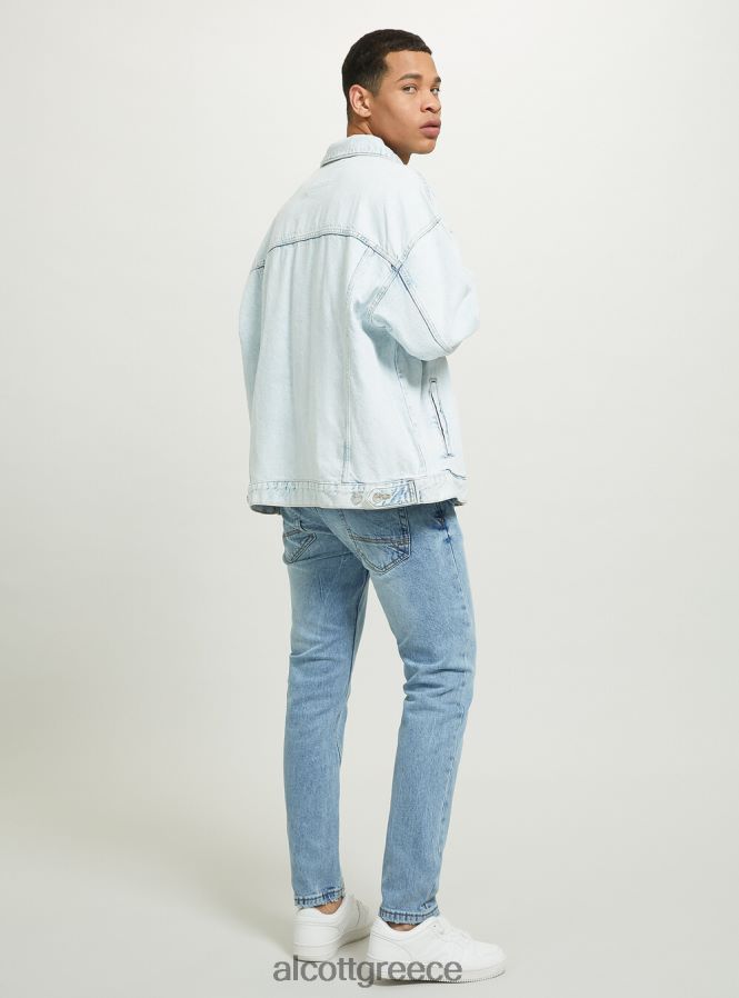είδη ένδυσης Alcott giubbotto σε τζιν oversize d001 βαθύ μπλε άνδρες RRJDJ4650 - Image 5